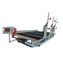 Automatic integrated glass loading cutting and breaking machine